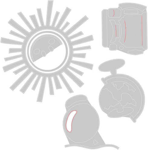 Sizzix Thinlits Die Set 8 Pack Circle Play by Tim Holtz, Multicolor...