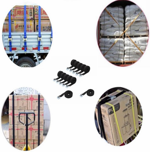 12Pack Lashing Straps?1X40 inches Cam Buckle Tie Down Straps Heavy Duty Secure Straps?Suitable for Kayaks, Cargo, Luggage, Roof Racks, Surfboards...