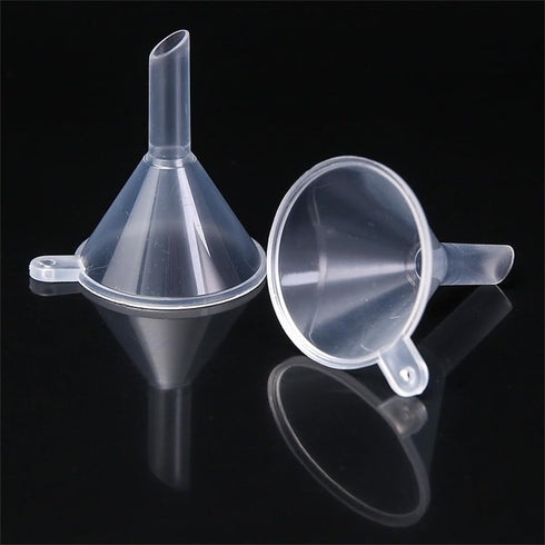Small Funnel, 2.16inch Clear Plastic Mini Funnels for Science Lab Bottle Filling Liquid, Essential Oils, Perfume(12 Pack)...