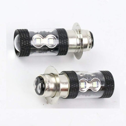 DSkoiph 2x H6m 100W LED Super White HeadLight Bulbs Fit For Honda TRX 250 300 400 450 700...