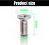 Pack-4 Stainless Steel Brake Disc Rotor Screws for Front and Rear, Cross Flat Head Screw Set is Best Replacement for Honda, Hyundai and Kia Models...