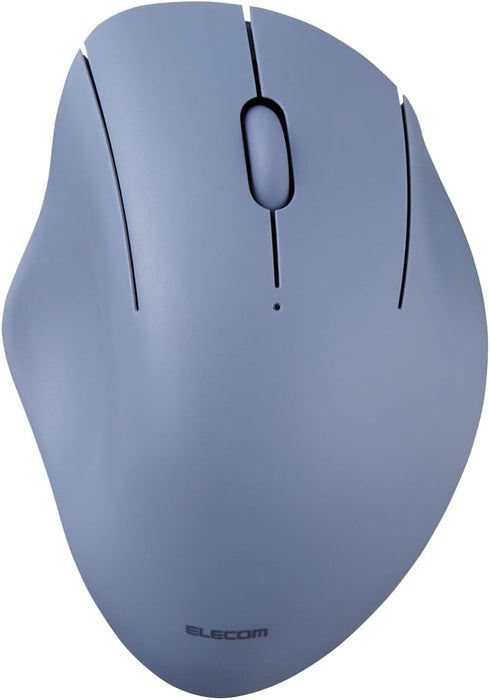 ELECOM SHELLPHA Bluetooth Mouse Ergonomic, Silent Click, 18-Month Battery Life, 2000DPI, Customizable 3 Buttons, Optical Sensor, Compatible with P...
