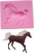 2Pcs Small Size Horse Fondant Mold, Silicone, Chocolate Candy Gum Paste Sugar Craft Cake Decorating Tool, Polymer Clay Resin Epoxy Casting Mold, P...