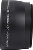 Telephoto Lens, 58MM 2X Magnification Telephoto Lens Aluminium Alloy Teleconverter Lens for 58mm Diameter and 18-55 Focal Length Lens default...
