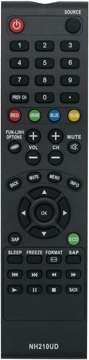 NH210UD Replacement Remote Control Applicable for Sylvania LCD TV LC320SS2 LC401SS2 LC190SS2 LC220SS2 LC260SS2...