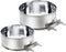 Kennel Stainless Steel Bowls Hanging Crate Durable Anti-Spill Food Feeder Dish Water Bowl 2PCS Quick Lock Cage with Clamp Holder for Small Sized D...