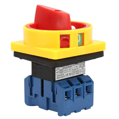 Load Circuit Breaker Switch, 25A/32A 3-Pole 2-Position Rotary Cam On-Off Power Switch for Industrial, Circuit Breaker Rotary Switch(32A)...