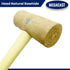 Natural Rawhide Mallet Tool, Professional Rawhide Hammer Head Mallet for Rounding Ring Shanks, Jewelry Making, Leather working, Woodworking, Size ...
