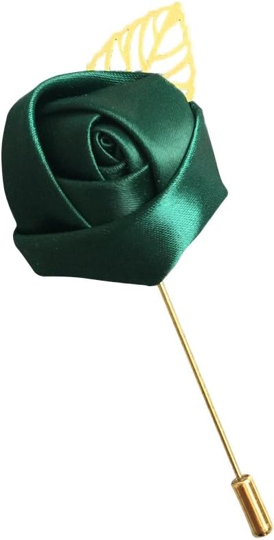 12Pieces/lot Groom Boutonniere Wedding Silk Rose(3.5cm) Flowers Accessories Prom Pin Man Suit Decoration Green...