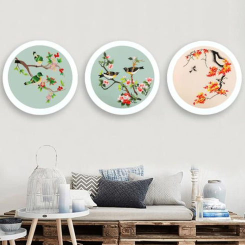 Ptsygantl Embroidery Starter Kit, Chinese Style DIY Embroidery Kit with Flower Birds Phoenix Pattern, Cross Stitch Kits, Embroidery Kit for Adults...