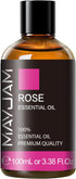 Rose Essential Oil, MAYJAM Premium Pure Essential Oils for Diffusers for Home, 3.38FL.OZ Large Volume Rose Oil for Soap Candle Making Massage...