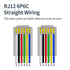 RJ12 Cable Short 1 Foot Telephone Line Cord with 6P6C Connector Landline Phone Wire for Both in-Wall and Out-Wall Using, Black, 2 Pack, AV06109...