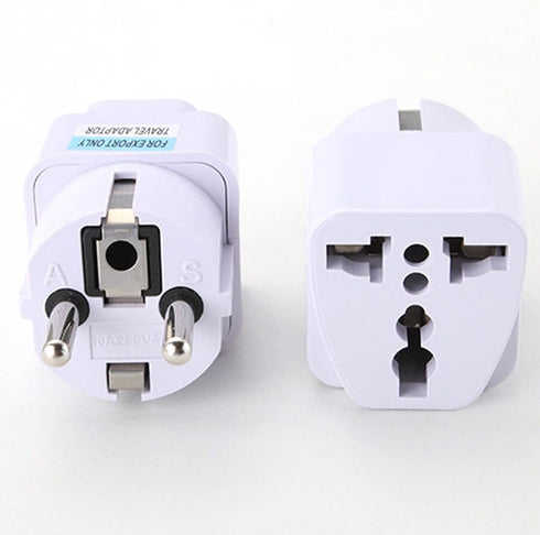 ANRANK UE3360AK 2 Packs Universal AU US UK to EU Europe Plug AC 250V Power Travel Adapter White...