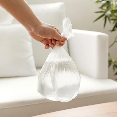 0.5 Gallon Mini Trash Bags Small Garbage Bags, 11.8 x 11.8 Inches, Fit 2 Liter Mini Trash Can, 4 Rolls, 200 Count, Clear...