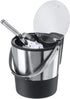 Oggi Insulated Ice Bucket, 4 Quart / 3.8 L, Stainless Steel, Black....