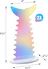 NiHome 2 Pack Iridescent Acrylic Mermaid Tail Scrunchie Holder, Scrunchie Holder Stand, Scrunchie Organizer for Headbands, Hair Ties and Bracelets...