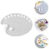 Healifty 1pc Silicone Artist Paint Palette Mold Color Palette Shaped Pattern Paint Tray Resin Mold DIY Handmade Drawing Palette Mold Making Mold f...
