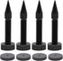 Flushbay 4 Pack Speaker Spikes Floor Protectors Adjustable Speaker Isolation Spikes M6 Black for Subwoofer CD DVD Player Turntable Recorder Chassi...