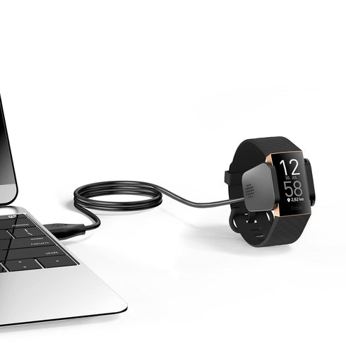 Meliya Charger Cable for Fitbit Charge 4 / Charge 3, Replacement USB Charging Cradle Dock Stand Cable for Charge 4 / Charge 3 Fitness Tracker (3.1...