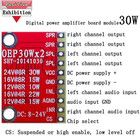 Comimark OEP30Wx2 Audio Module Class D Digital Power Amplifier Board Replace TDA8932 (2Pcs)...