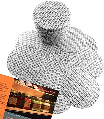58mm (2.28") Torque Activated Pressure Sensitive Seals Cap Liners -Made in USA- 30 PCS - for Glass & Plastic Jars - No Induction Sealer Needed - B...