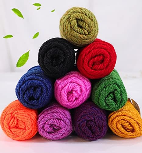Baby Alpaca Wool Blend Yarn Worsted Weight 3 skeins (100g/each) Art Crafts Crochet and Knitting Sunny Cat Premium Brand (04 Cream Yellow)......