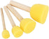 4Pcs Round Stencil Sponge Wooden Handle Foam Sponge Paint Brush Furniture Art Crafts Painting Tool Supplies...