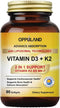 Vitamin D3 + K2 with LIPOSOMAL Technology + 5000iu of Vitamin D3 & 100mcg of Vitamin K2 as MK-7-2 in 1 Support - 90 Softgels...