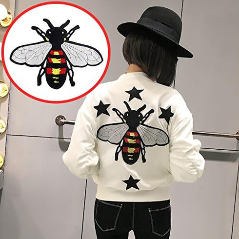 Retro Embroidery Large/Med/Small Bees/Wasps Paste Patch Clothing Sweater DIY Accessories Fashion Patch...