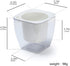 Self Watering Planter , FENGZHITAO African Violet Pots, Clear Plastic Automatic-Watering Planter Flower Pot Square Plant Pot for All House Plants,...