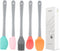 Mini Silicone Spatula Set of 5 - Heat Resistant & Nonstick Rubber Spatulas - Dishwasher Safe Kitchen Utensils for Cooking, Baking, Mixing...