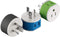 OREI Australia, New Zealand, China Power Plug Adapter with 2 USA Inputs - Travel 3 Pack - Type I (US-16) Safe Grounded Use with Cell Phones, Lapto...