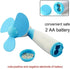 JDYYICZ Mini Handheld Fan Personal Fan Battery Soft Foam Blades Powered for Home and Travel (Blue 1pcs)...