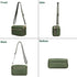 Functional Multi Pocket Crossbody Bag for Women Stylish Ladies Shoulder Messenger Bags Purse...