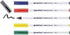 edding 4600 textile pen - black, red, blue, green, yellow - set of 5 - round nib 1 mm - permanent fabric pens for drawing on textiles, wash-resist...
