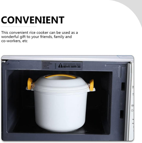 Luxshiny Microwave Pressure Cooker Microwave Rice Cooker Mini Rice Cooker Portable Steamer Pasta Cooker Food Steamer Pot for Cooking Soup Rice Ste...