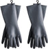 HOMSSEM Dishwashing Gloves with Hanging Hooks 2Pairs of Dish Gloves Latex Navy, Gray Rubber Gloves for Cleaning...