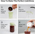 Cold Brew Coffee Maker Travel Tumbler with Soft Silicone Handle Portable Iced Coffee & Tea Infuser with Airtight Lid Cold Brew Travel Cup 15oz/450...