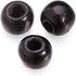 KISSITTY 200Pcs Natural Dyed Black Wooden Ball Spacer Beads 10mm Wood Loose Smooth Beads with 3.5mm Hole for DIY Craft Jewelry Making...