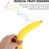 SUPVOX 2pcs Musical Shakers Fruit Sand Shakers Plastic Banana Orange Maracas Percussion Musical Toy Hand Percussion Children Maraca Percussion Ins...