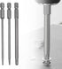 11PCS Torx Head Screwdriver Bit 1/4 inch Hex Shank S2 Steel 100mm Length Magnetic Security Screwdriver Set T6-T40 Star Screwdriver Bits Electric t...