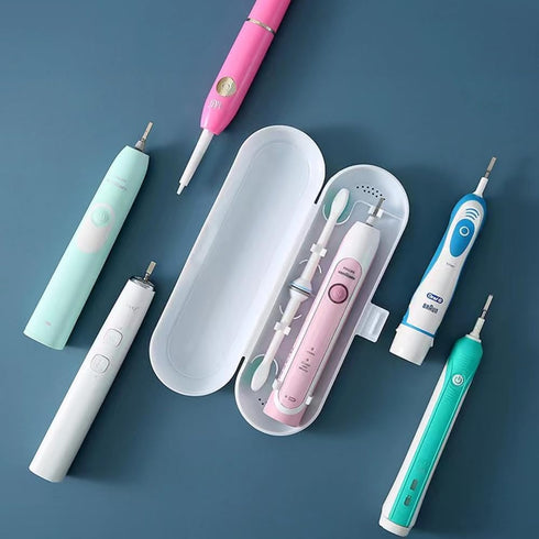 2 Pcs Electric Toothbrush Travel Case, Toothbrush Travel Containers, Portable Travel Toothbrush Holder for Oral B Pro & Sonicare & 97% Other Tooth...