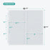 Dunwell Photo Album Refill Pages 12x12, (10 Pack, 4x6 Horizontal) Holds 120 Photos, Clear Plastic 4 x 6 Photo Sleeves for 3 Ring Binder, D-Ring Sc...