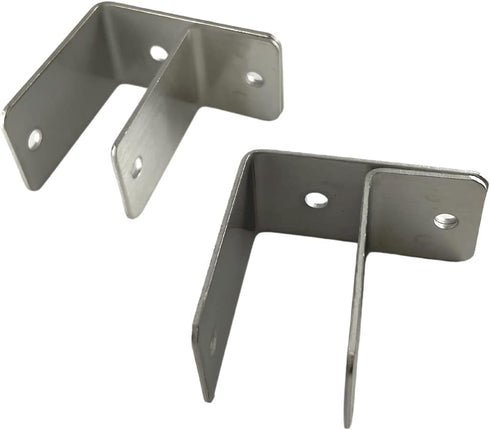Harris Hardware TP15239 Stamped Steel Pilaster Pack for 1-1/4 in. Post, 2 One-Ear Brackets and One Way Fasteners...