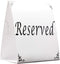 Freestanding Reserved Cards for Wedding Reception Tables, 20 Pk Black and White Design. Double-Sided 5x5.5 Table Tents Are Elegant, Versatile Even...