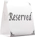 Freestanding Reserved Cards for Wedding Reception Tables, 20 Pk Black and White Design. Double-Sided 5x5.5 Table Tents Are Elegant, Versatile Even...