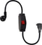 Short Outdoor Extension Cord with On/Off Switch - 1.5FT Waterproof 3 Prong Extension Cord with Inline Switch, 1875W Heavy Duty Black SJTW 14AWG Gr...