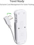 Travel Power Strip with USB - NTONPOWER 2 Outlets 3 USB Portable Desktop Charging Station, 15 inches Wrapped Short Extension Cord for Hotels, Crui...
