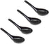 JapanBargain 3192x4, Black Soup Spoons Chinese Japanese Asian Spoons Wonton Miso Ramen Noodle Soup Spoons, Set of 4...