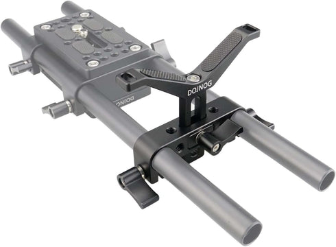 Universal Lens Support Bracket / 15mm Rod Long Lens Support, 38mm Vertical Height Adjustable, for DSLR Camera Shoulder Rig 15mm Rod Rail Block Sys...